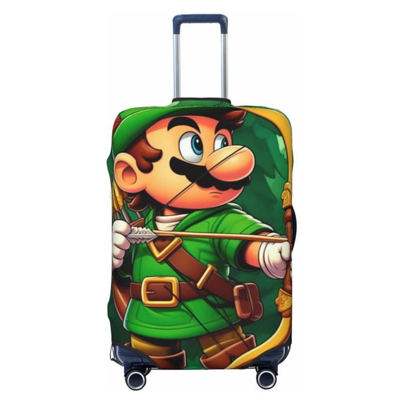 Super Mario Luggage Covers For Suitcase,Suitcase Cover Protector Fit 18-32 Inch Luggage
