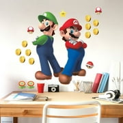 Super Mario Luigi And Mario Giant Peel & Stick Wall Decals