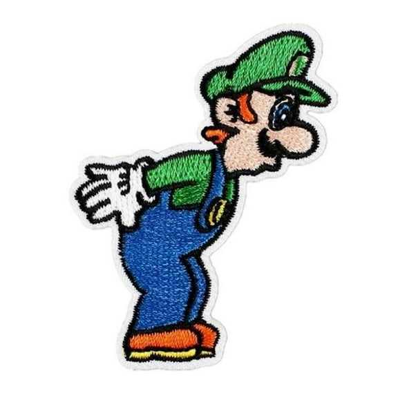 Super Mario Luigi Character Embroidered Iron Patch