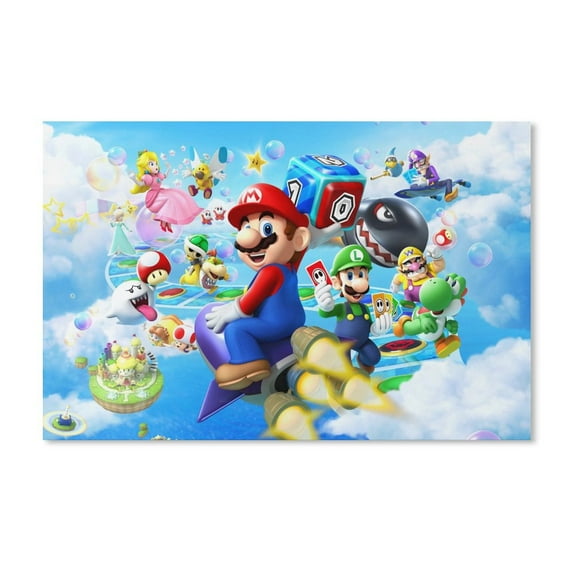 Super Mario Luigi Decorative Painting Canvas Wall Poster Art Picture Painting Hanging Picture Gift Living Room Posters Bedroom Painting Decor