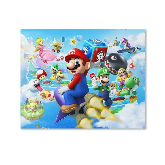 Super Mario Luigi Decorative Painting Canvas Wall Poster Art Picture Painting Hanging Picture Gift Living Room Posters Bedroom Painting Decor