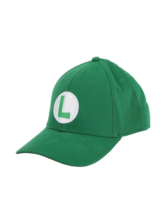 Super Mario Bros Luigi Green Flex Fit Hat