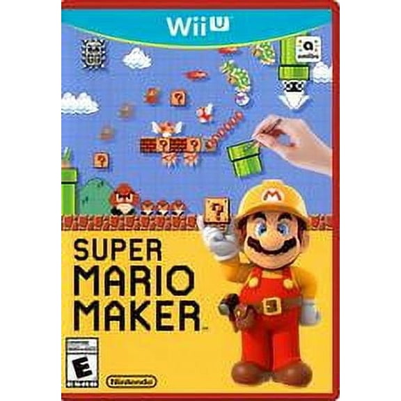 Pre-Owned Super Mario Maker, Nintendo Wii U, Action & Adventure, Parental Controls, Video Game, 4 Offline Players