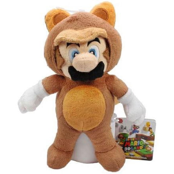 Super Mario Mario 8" Plush [Tanooki Suit]