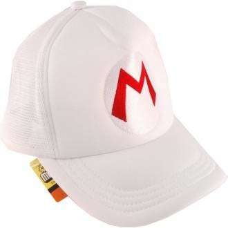 Super Mario Mario Baseball Cap (White)