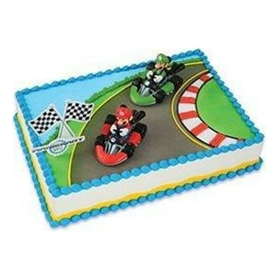 Super Mario - Mario Cart Cake Decorating Figures