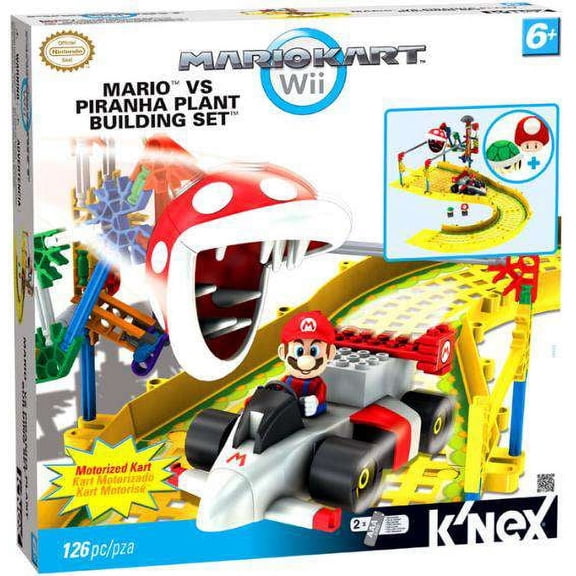 Super Mario Mario Kart Wii Mario vs Piranha Plant Set