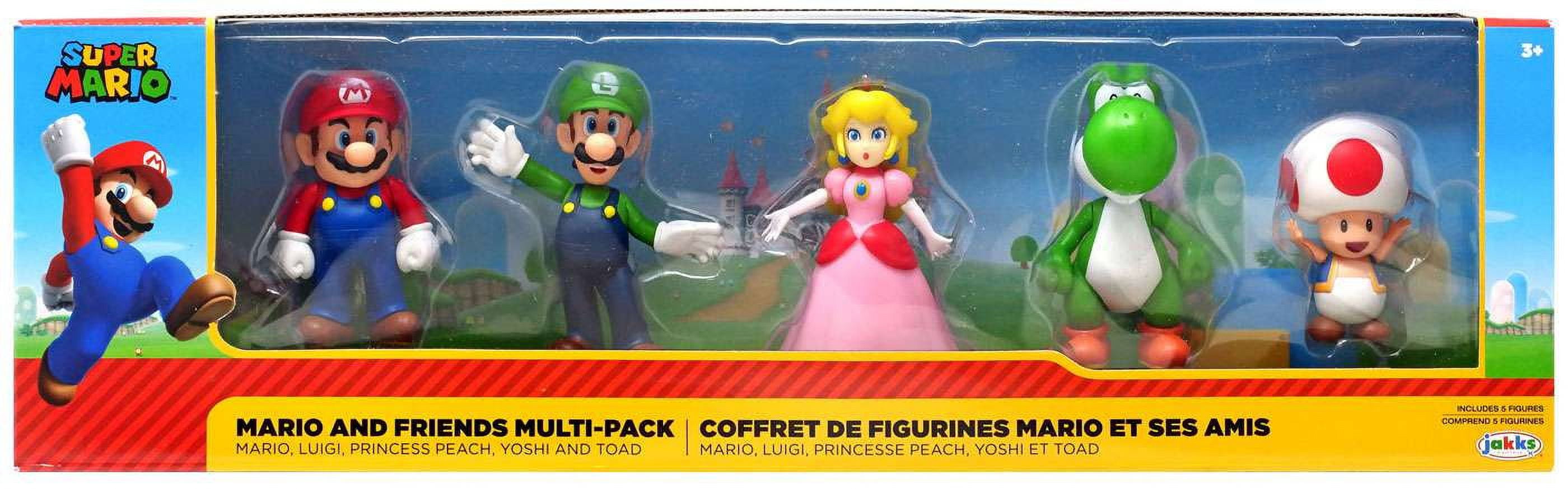 Super Mario Luigi Yoshi Toad Princesa Peach Kit 5 Bonecos em Promoção na  Americanas