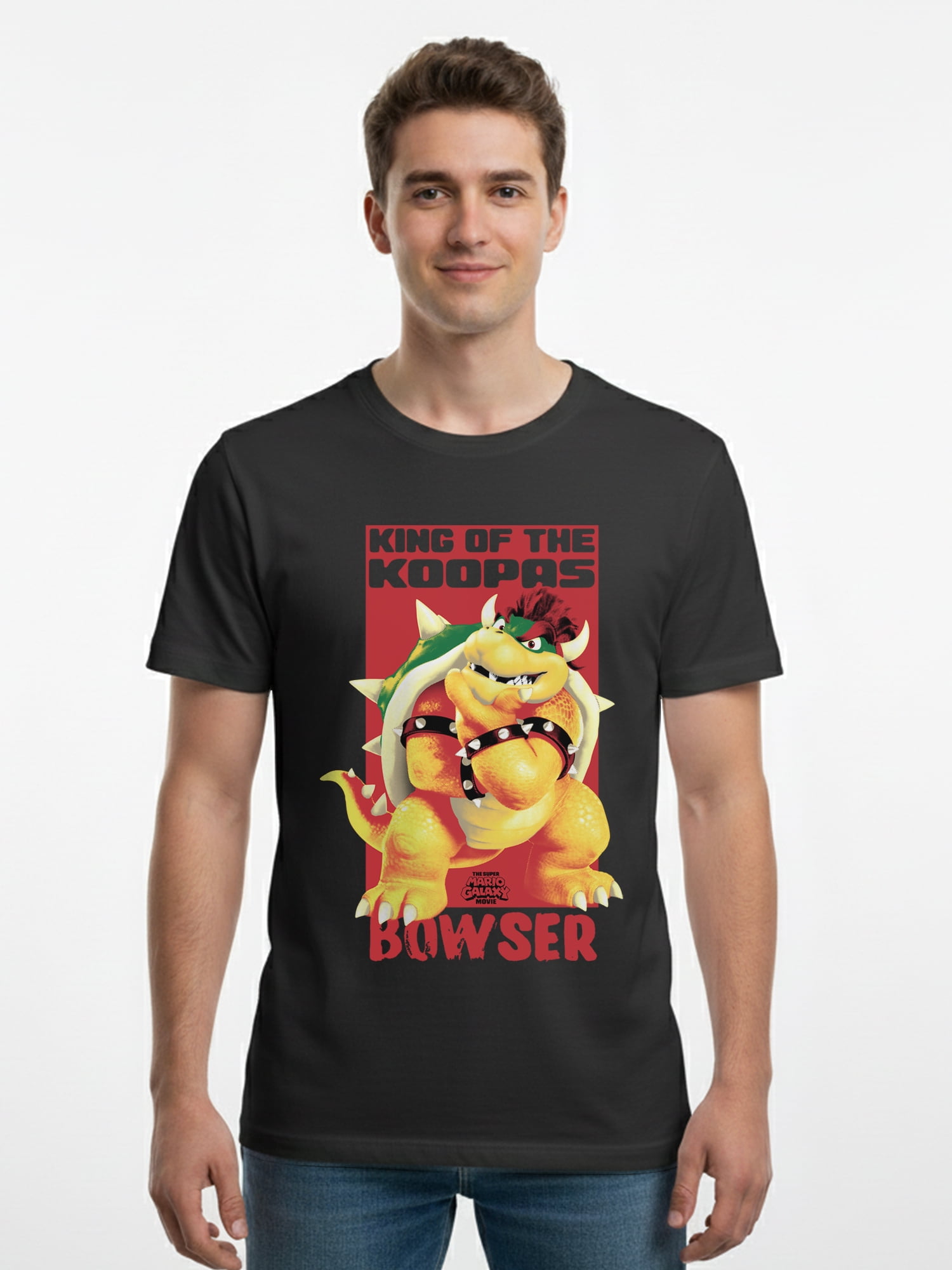 Super Mario, Men's & Big Men's Graphic Tee, Bowser, Sizes XS-3XL