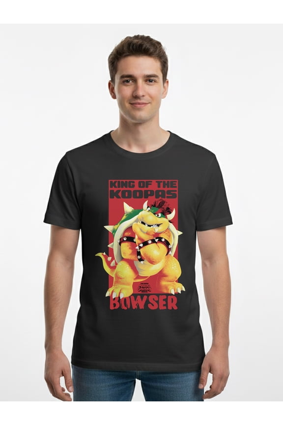 Super Mario, Men's & Big Men's Graphic Tee, Bowser, Sizes XS-3XL