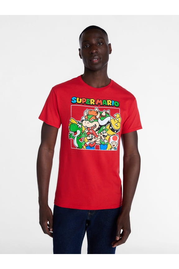 Super Mario Men’s Graphic Tee, Sizes S-3XL