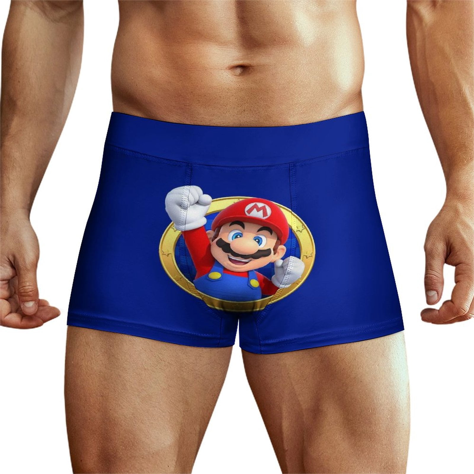 Super Mario Bros. Characters & Icons Underwear Boxer Shorts Underwear, Male, Small, Black main image 1