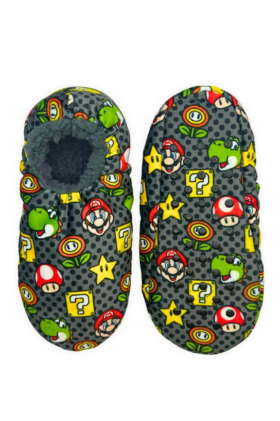 Men's Fuzzy Babba Slipper Socks, 1-Pack, Sizes M/L & L/XL