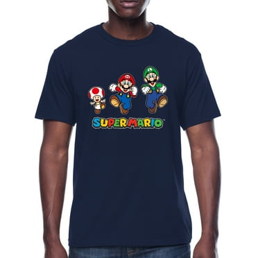 Super Mario, Men's Graphic Crew Neck T-Shirt, Run Group, Sizes S-3XL