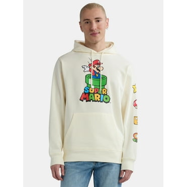 Super Mario, Men's Graphic Hoodie with Long Sleeves, Sizes S-3XL