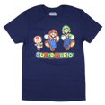 thumbnail image 1 of Super Mario Men's Toad Mario And Luigi Running Graphic Print T-Shirt, 1 of 3