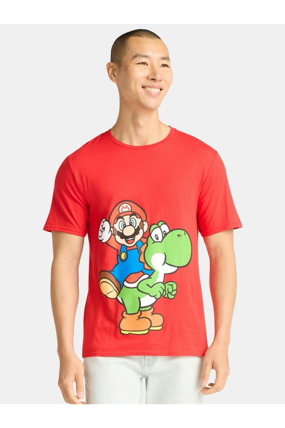 Super Mario Men's and Big Men's Graphic Tee, Sizes S-3XL