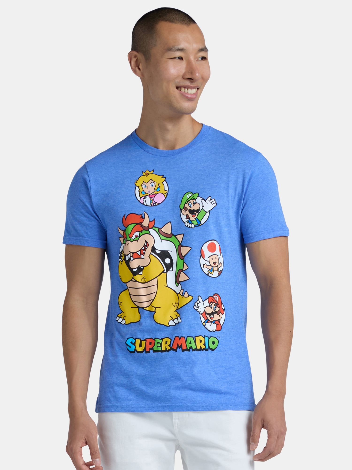 Super Mario Men's and Big Men's Graphic Tee, Sizes S-3XL - Walmart.com