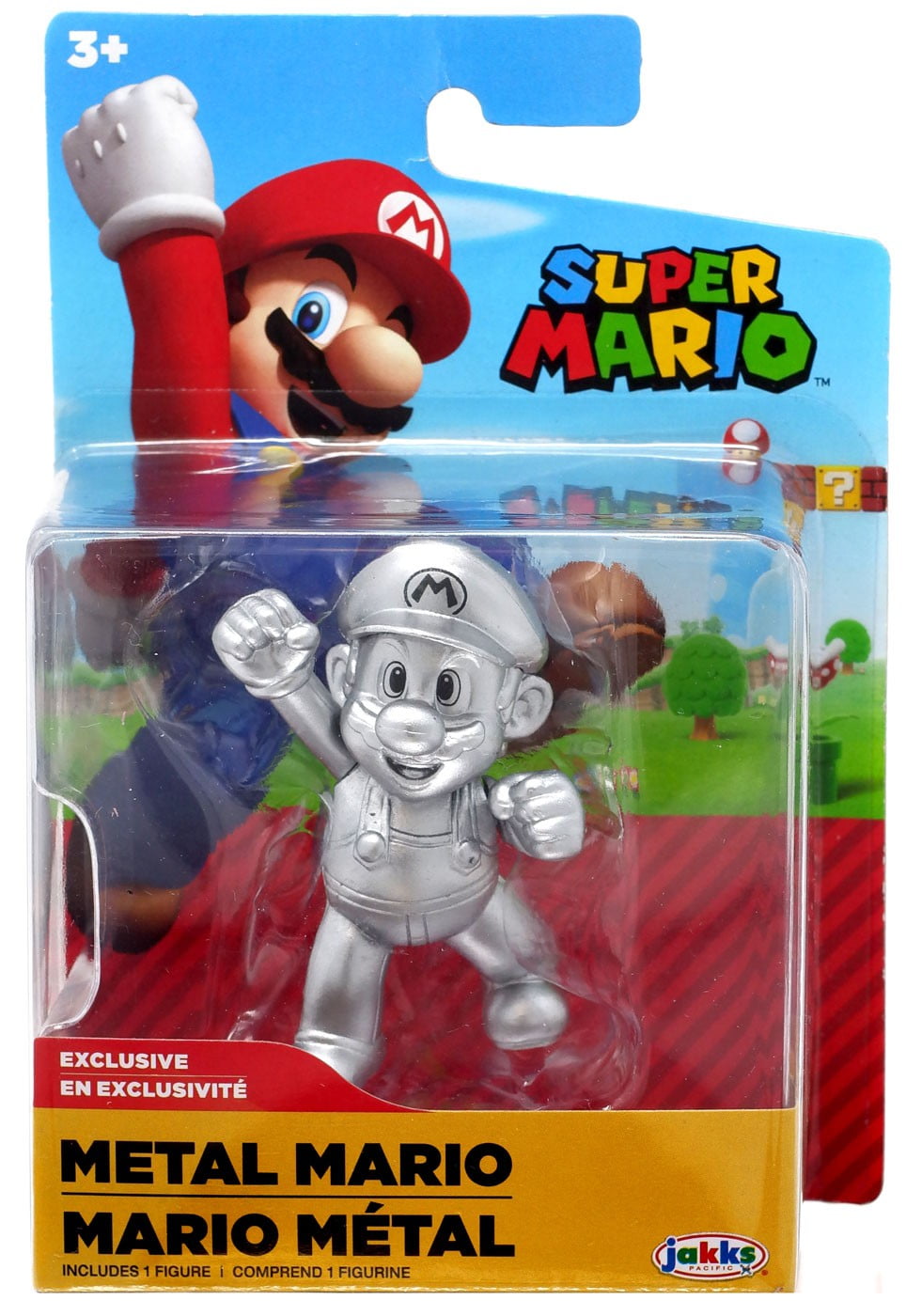 Super Mario Metal Mario Mini Figure 