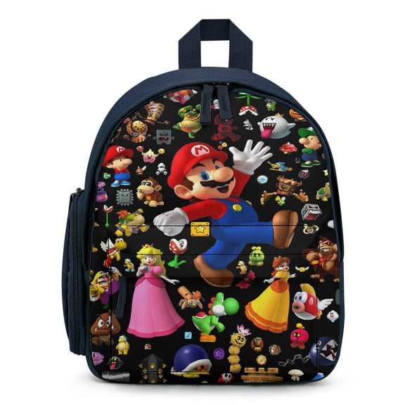 Super Mario Mini Backpack Lightweight Rucksack Print Casual Daypack Shoulder Bag