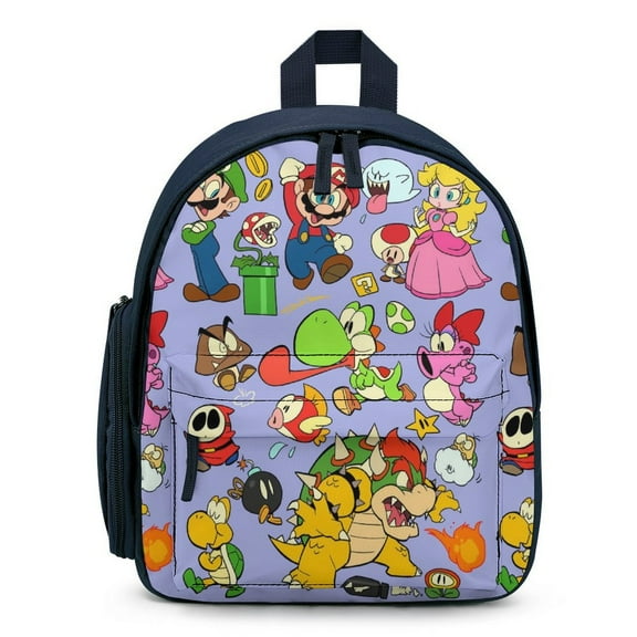 Super Mario Mini Backpack Lightweight Rucksack Print Casual Daypack Shoulder Bag