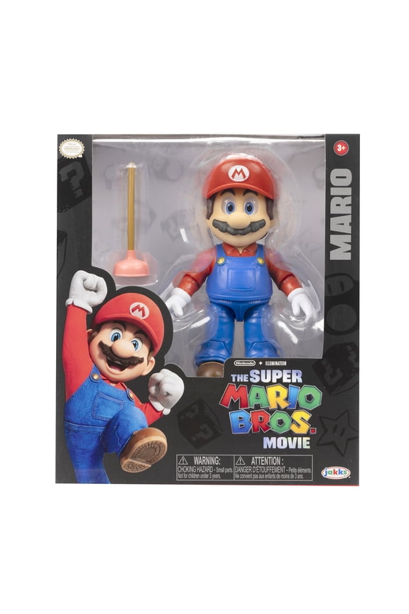 Movie 5 inch Mario Action Figure with Plunger Accessory