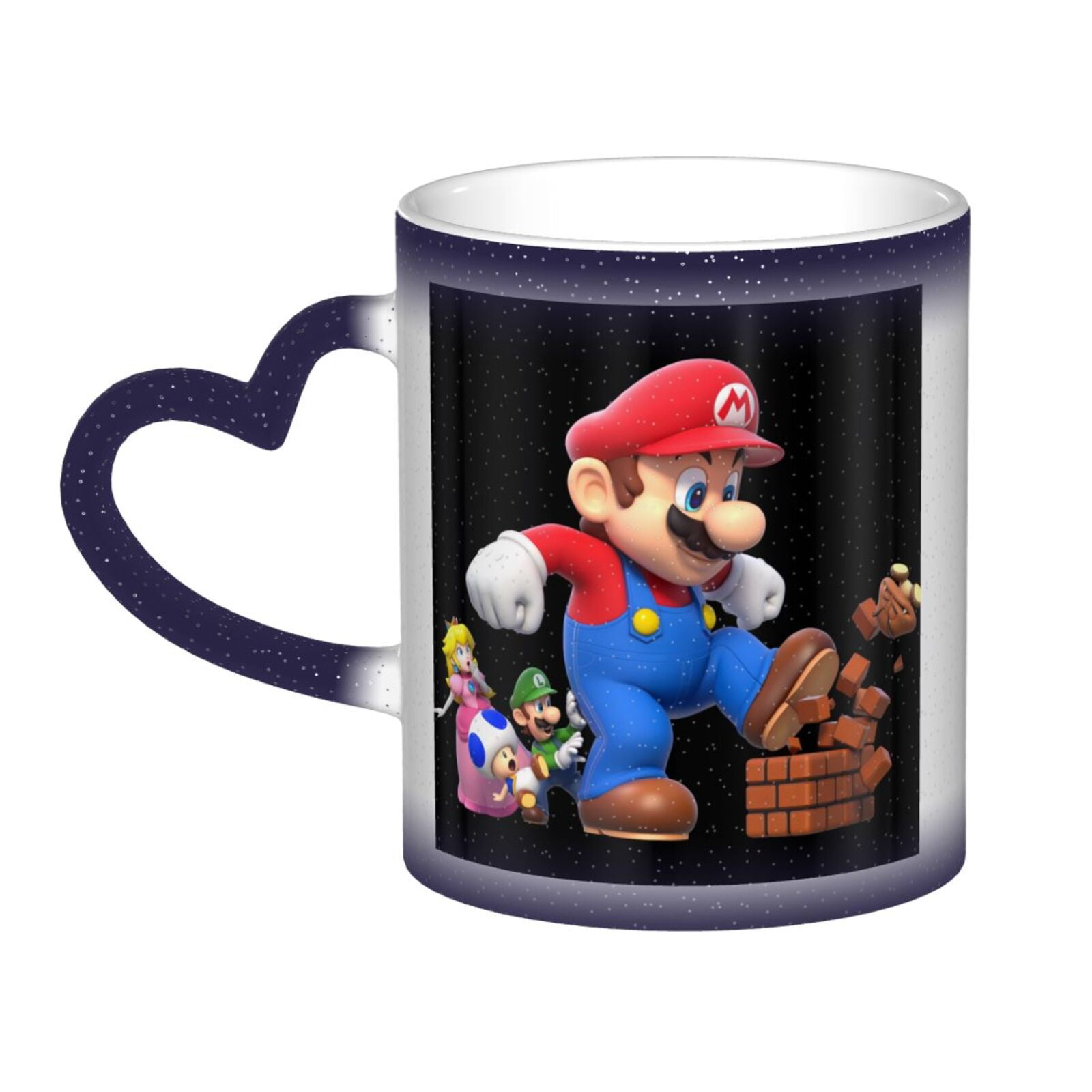 Super Mario Mug Color Changing Coffee Mug Ceramic Heat Sensitive Colour Changing Mug In The Sky ...
