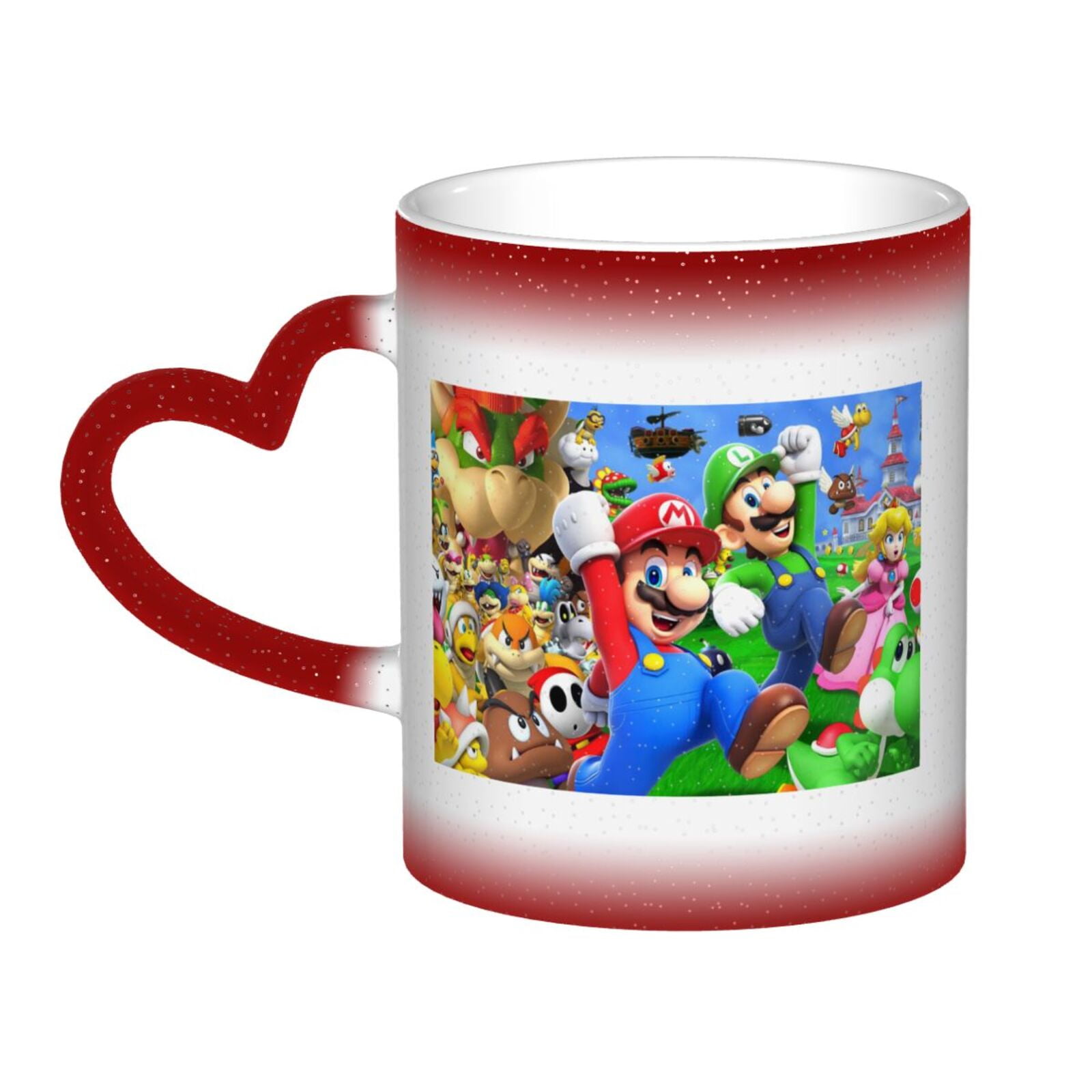 Super Mario Mug Color Changing Coffee Mug Ceramic Heat Sensitive Colour ...