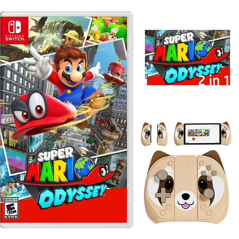 Super Mario Odyssey Game Disc and Switch Joypad for Nintendo