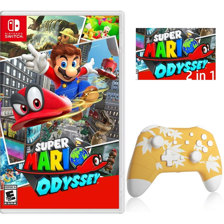Super Mario Odyssey Game Disc and Upgraded Wireless Switch Pro