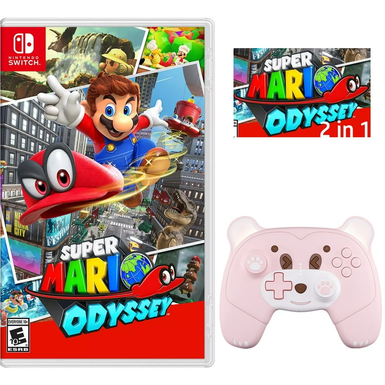 Super Mario Odyssey Game Disc and Upgraded Wireless Switch Pro