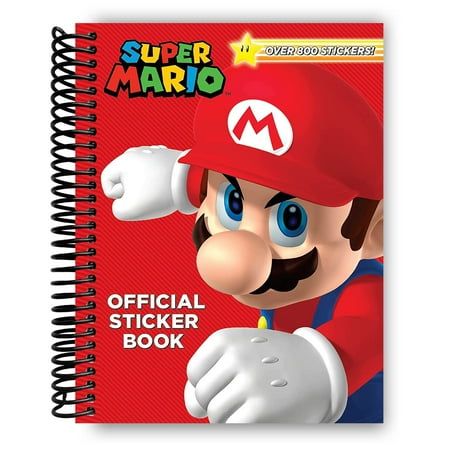 Super Mario Official Sticker Book (Spiral Bound)