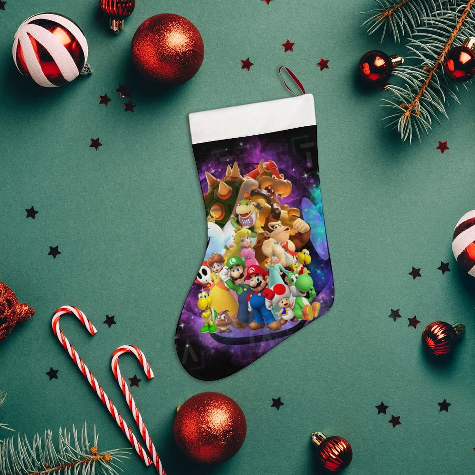 Super Mario PNG Mario Galaxy Christmas Stocking Personalized Large ...