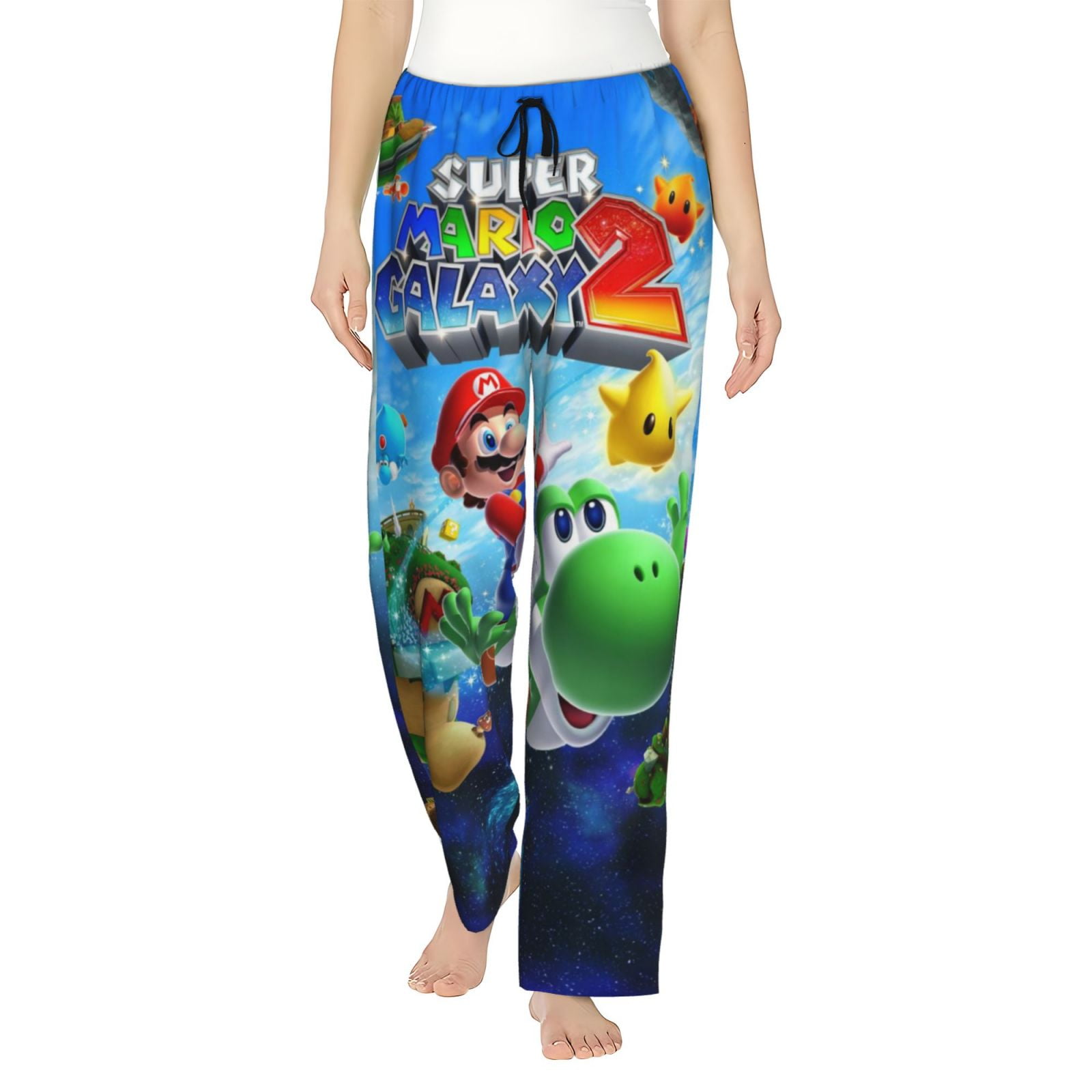 Super Mario Pajama Pants for Women Cartoon Pajama Pants All Over Print ...