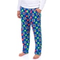 thumbnail image 1 of Super Mario Pajamas Men's Character Logo Checkered Lounge Sleep Pants, 1 of 5