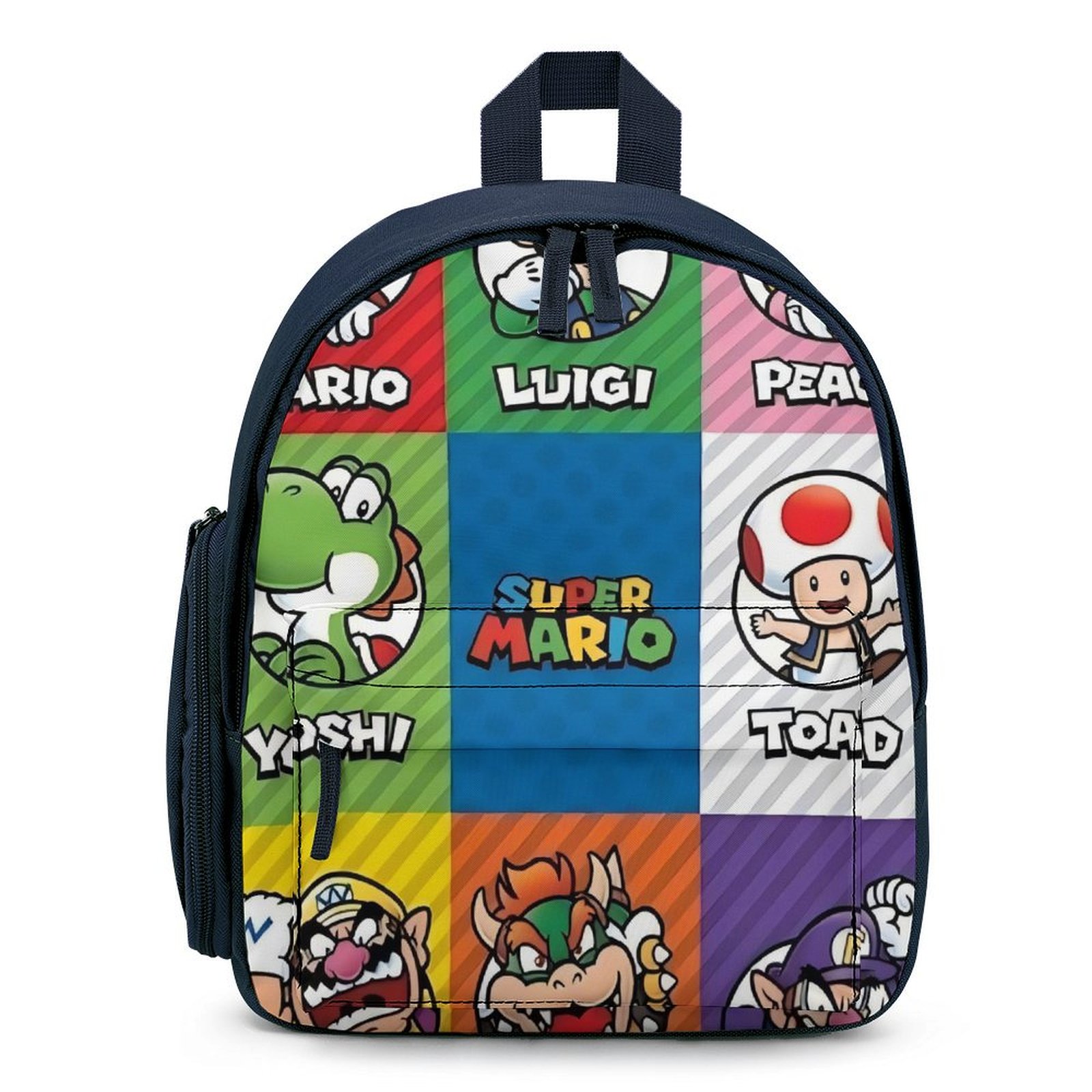 Super Mario Peach Princess Women's mini backpack for school blue-style ...