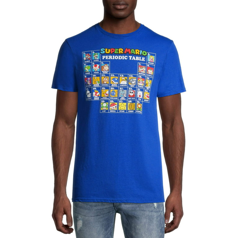 Mario Periodic Table Men's and Big Men's T-Shirt - Walmart.com