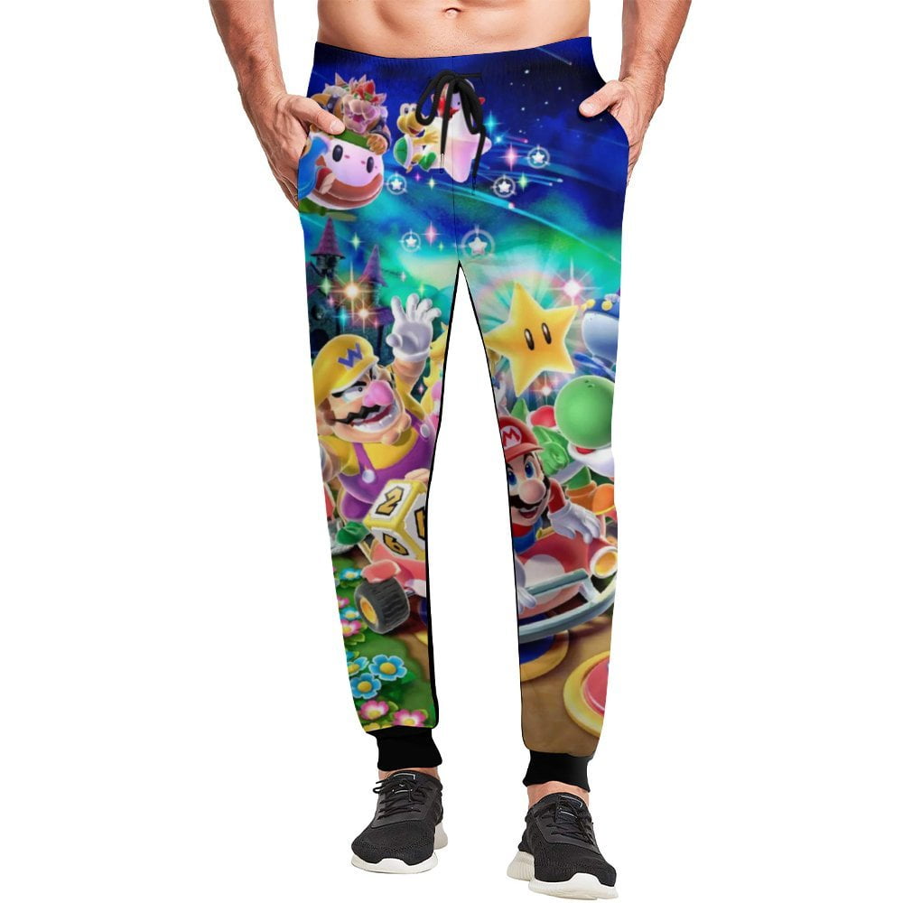 Mousse Green Mario Soccer Print Joggers