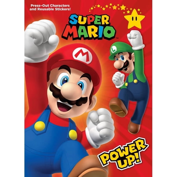 Super Mario: Power Up! (Nintendo(r)): Press-Out Characters and Reusable Stickers! (Paperback)