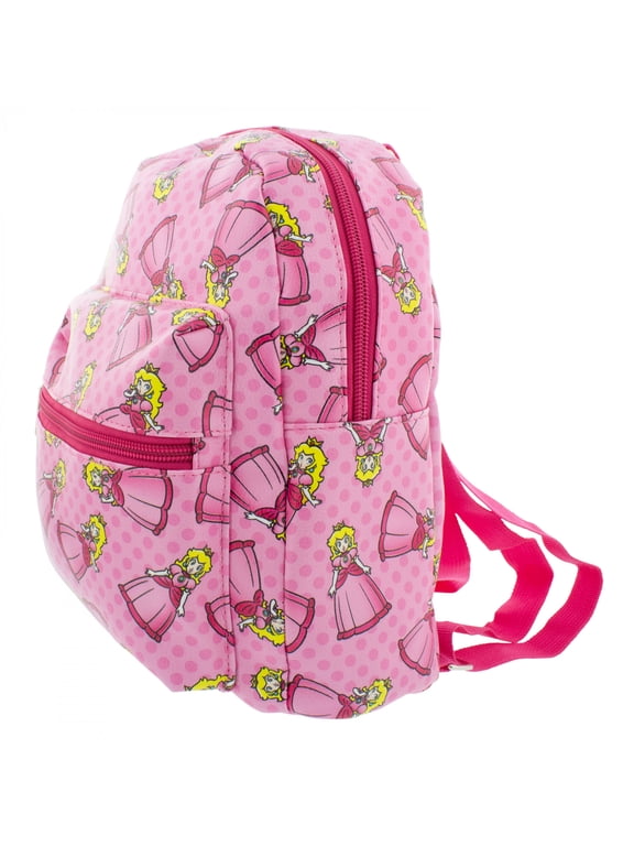 Super Mario Princess 10" Mini Faux Leather Backpack