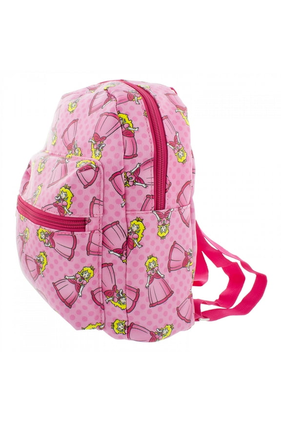 Super Mario Princess 10" Mini Faux Leather Backpack