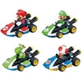 thumbnail image 1 of Super Mario Pull & Speed Toad, Yoshi, Mario & Luigi Vehicle 4-Pack, 1 of 6