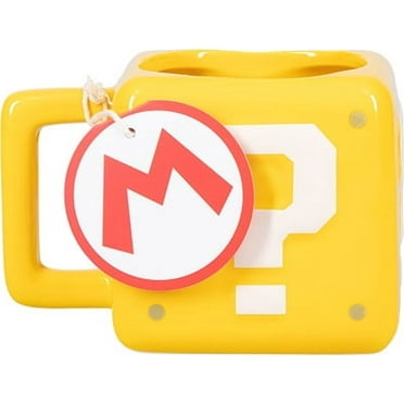 Super Mario Question Block Mug, Ceramic 15 fl oz Officially licensed Nintendo Gift by Paladone