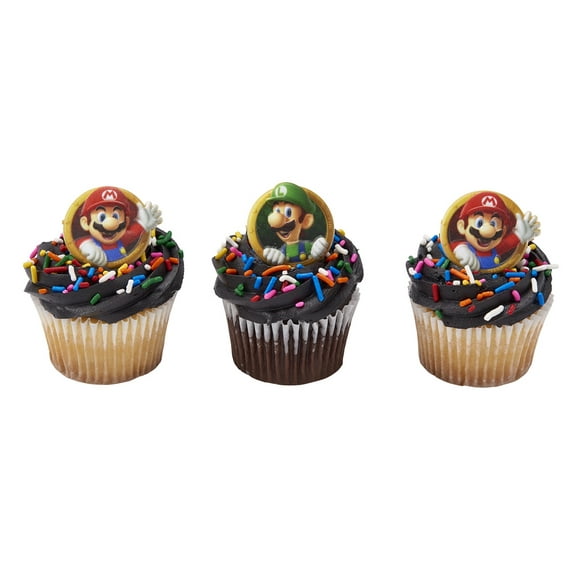 Super Mario- Rainbow Road Cupcakes