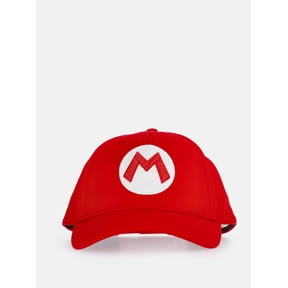 Super Mario Men's Adjustable Snapback Character Hat, Red