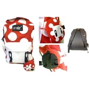 Super Mario Red Mushroom Backpack school Bag with bonus coin pouch