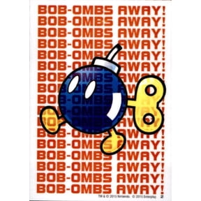 Super Mario Running Bob-omb Dog Tag Decal Sticker #2