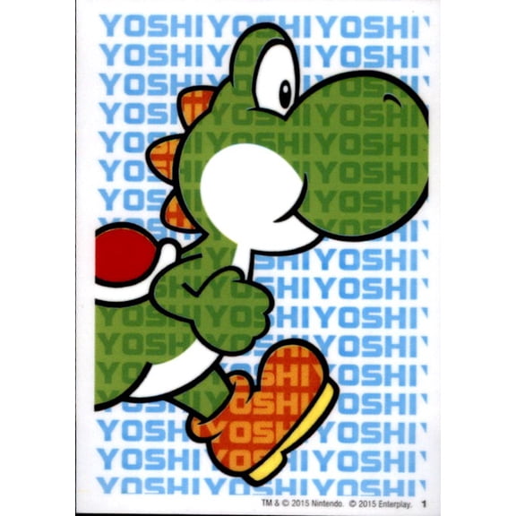 Super Mario Running Yoshi Dog Tag Decal Sticker #1
