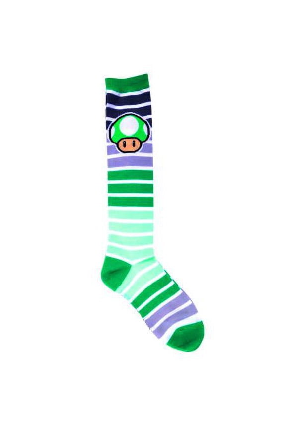 Super Mario Striped Knee Socks
