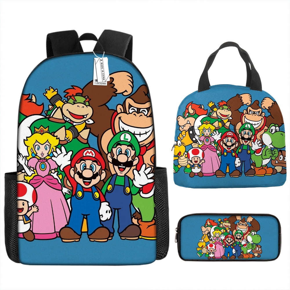 Super Mario Super Mario Bros. School Bag Mario Mary Lunch Bag ...